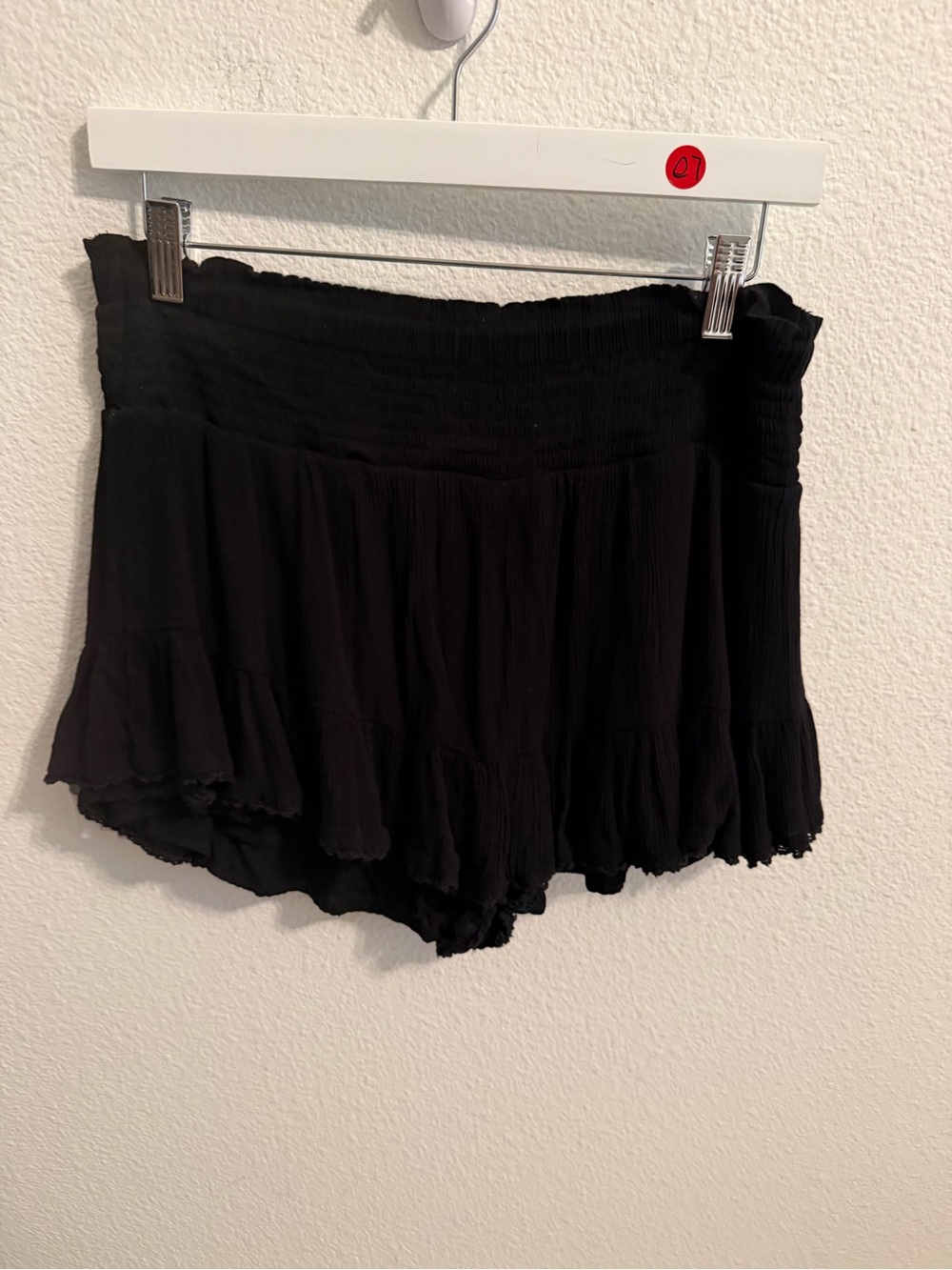 Aeropostale Black Tiered Ruffle Skort Shorts